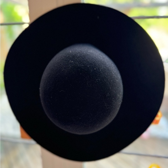 JCREW black wool wide brimmed hat (S/M) - Picture 2 of 3